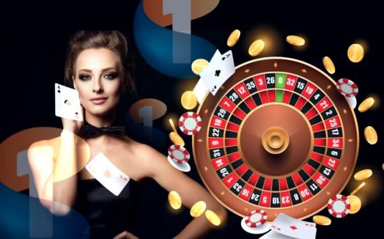 Casino croupier and roulette